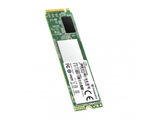 Накопитель Transcend MTE220S SSD 1TB, 3D TLC, M.2 (2280), PCIe Gen 3.0 x4, NVMe, R3400/W1900, TBW 2200
