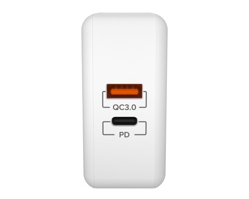 Сетевое зарядное устройство Lyambda 48Вт c 2-мя выходами (PD+QC3.0) LT48-WT