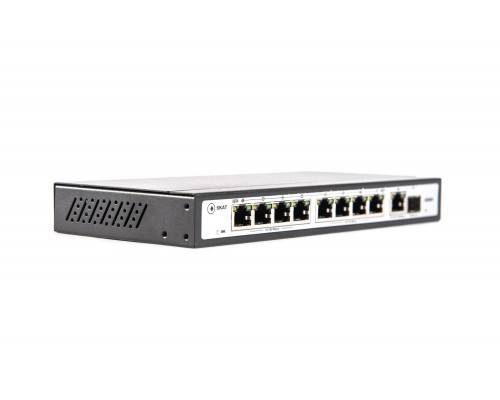 Коммутатор SKAT PoE-8E-1G-1S PoE Plus switch, power 120W, ports: 8-Ethernet, 1-Uplink, 1-SFP