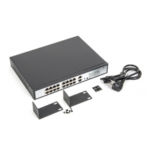 Коммутатор SKAT PoE-16E-2G PoE Plus switch, power 250W, ports: 16-Ethernet, 2-Uplink                                                                                                                                                                      