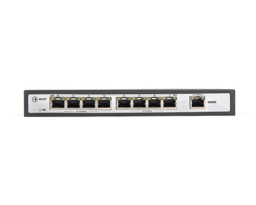 Коммутатор SKAT PoE-8E-1E PoE Plus switch, power 120W, ports: 8-Ethernet, 1-Uplink