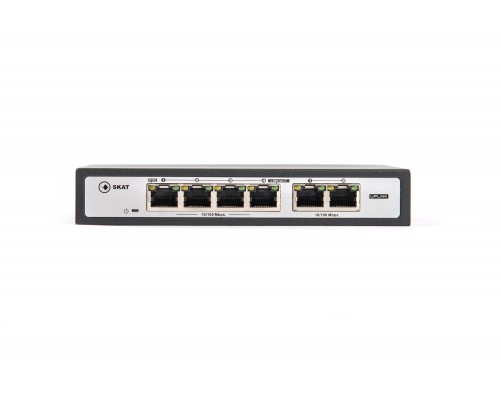 Коммутатор SKAT PoE-4E-2E PoE Plus switch, power 120W, ports: 4-Ethernet, 2-Uplink