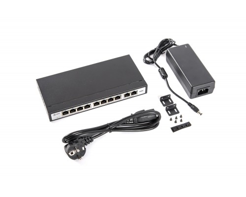 Коммутатор SKAT PoE-8E-2G PoE Plus switch, power 120W, ports: 8-Ethernet, 2-Uplink