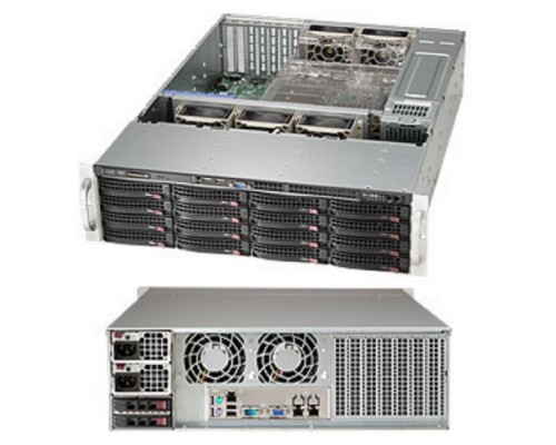 Корпус SuperMicro CSE-836BA-R920B Black 16xHotSwap SAS/SATA, Enhanced E-ATX 920W HS 3U RM