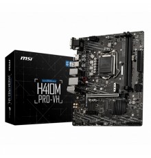 Материнская плата H410M PRO-VH Socket 1200, Intel® H410, 2xDDR4-2933, HDMI+VGA, 1xPCI-Ex16x, 1xPCI-Ex1x, 4xSATA3, 2xM.2, 8 Ch Audio, GLan, (4+2)xUSB2.0, (2+2)xUSB3.2, 1xPS/2, mATX, RTL                                                                  