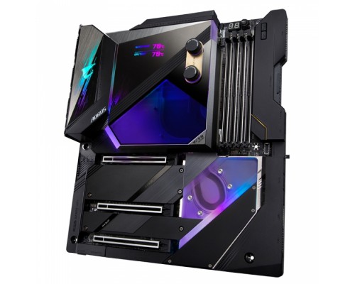 Материнская плата Z590 AORUS XTREME WATERFORCE, Socket 1200, Intel®Z590, 4xDDR4-3200, HDMI, 3xPCI-Ex16, 6xSATA3(RAID 0/1/5/10), 3xM.2, 8Ch Audio, 10GLan, 2.5GLan, WiFi, (0+4)xUSB2.0, (8+2)xUSB3.2, (2+1)xUSB3.2 Type-C™, ATX, RTL,