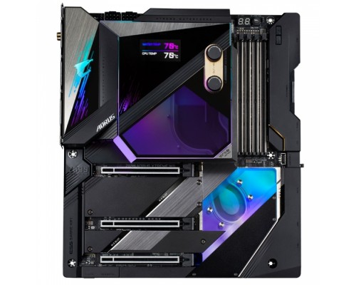 Материнская плата Z590 AORUS XTREME WATERFORCE, Socket 1200, Intel®Z590, 4xDDR4-3200, HDMI, 3xPCI-Ex16, 6xSATA3(RAID 0/1/5/10), 3xM.2, 8Ch Audio, 10GLan, 2.5GLan, WiFi, (0+4)xUSB2.0, (8+2)xUSB3.2, (2+1)xUSB3.2 Type-C™, ATX, RTL,