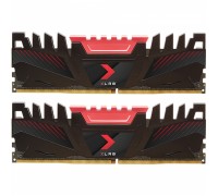 Оперативная память 16GB PNY DDR4 2666 DIMM XLR8 Gaming Memory [MD16GK2D4266616XR] Non-ECC, CL16, 1.2V, Heat Shield, XMP 2.0, Kit (2x8GB), RTL , (626666)                                                                                                  
