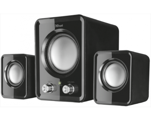 Акустическая система Trust Speaker System Ziva, 2.1, 6W(RMS), USB / Mini jack 3.5mm, Black [21525]