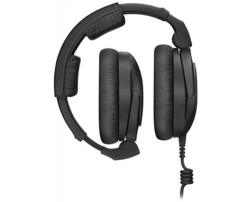 Закрытые мониторные наушники Sennheiser HD 300 PRO, 6 – 25,000 Гц. Сопротивление: 64 Ом. Уровень звукового давления: 123 дБ. Длина кабеля: 1,5 м. Разъём: джек 3,5 мм + адаптер на 6,3 мм