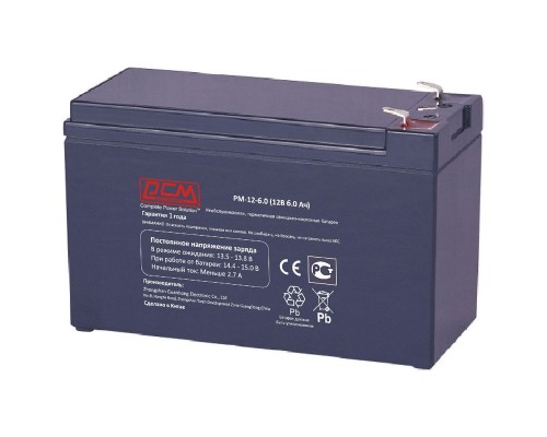 Аккумуляторная батарея для ИБП Powercom PM-12-6.0 (12В / 6Ач) (1416478)