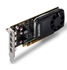Видеокарта PNY Nvidia Quadro P1000 4GB GDDR5, 128-bit, PCIEx16 3.0, mini DP 1.4 x4, Active cooling, TDP 47W, LP, Bulk                                                                                                                                     