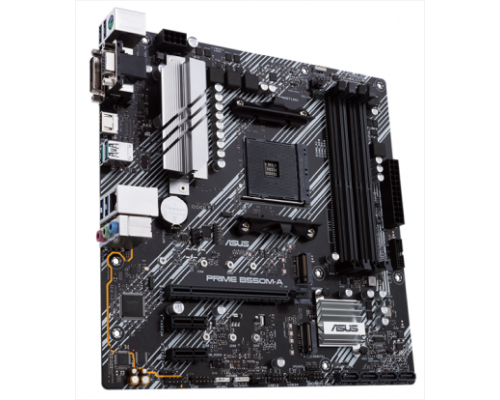 Материнская плата ASUS PRIME B550M-A/CSM, Socket AM4, B550, 2*DDR4, D-Sub+DVI+HDMI, SATA3 + RAID, Audio, Gb LAN, USB 3.1*8, USB 2.0*4, COM*1 header (w/o cable), mATX ; 90MB14I0-M0EAYC