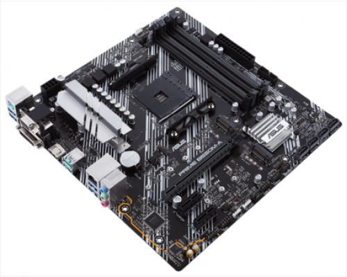 Материнская плата ASUS PRIME B550M-A/CSM, Socket AM4, B550, 2*DDR4, D-Sub+DVI+HDMI, SATA3 + RAID, Audio, Gb LAN, USB 3.1*8, USB 2.0*4, COM*1 header (w/o cable), mATX ; 90MB14I0-M0EAYC