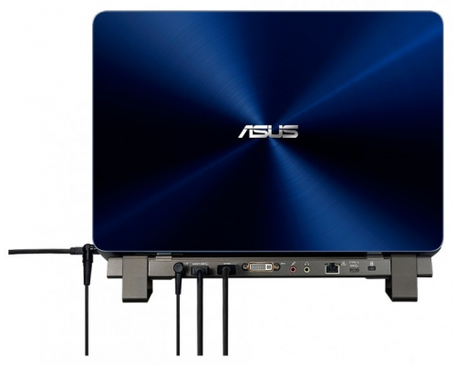 Док-станция ASUS USB 3.0 HZ-3B Docking Station.USB 3.0 х 4,RJ-45х1,DVIх1,HDMIх1. Поддержка двух дисплеев: порт HDMI 4U UHD (3840 x 2160), а порт DVI-I до 2048 x 1152/65 Вт/290 г/Черный