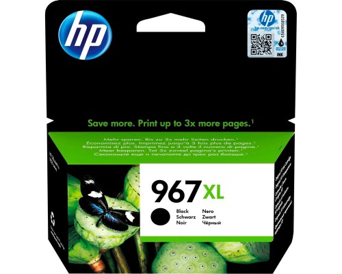 Картридж HP 967XL для OfficeJet Pro 901x/902x, черный (3 000 стр.)