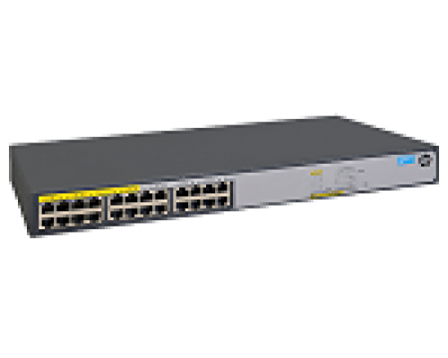 Коммутатор HPE  1420 24G PoE+ (124W) Switch (12 ports 10/100/1000 + 12 ports 10/100/1000 PoE+, unmanaged, fanless, 19