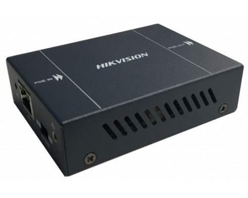 Удлинитель пассивный на 1 канал с POE Hikvision DS-1H34-0101P, Вход: 1 10/100BaseT(X)/IEEE 802.3at; выход: 1 10/100BaseT(X)/IEEE 802.3af/at; 2Вт; -30°C...+70°C.