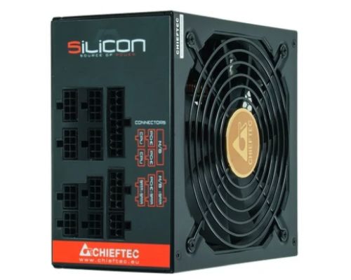 Блок питания Chieftec Silicon SLC-1000C (ATX 2.3, 1000W, 80 PLUS BRONZE, Active PFC, 140mm fan, Full Cable Management) Retail