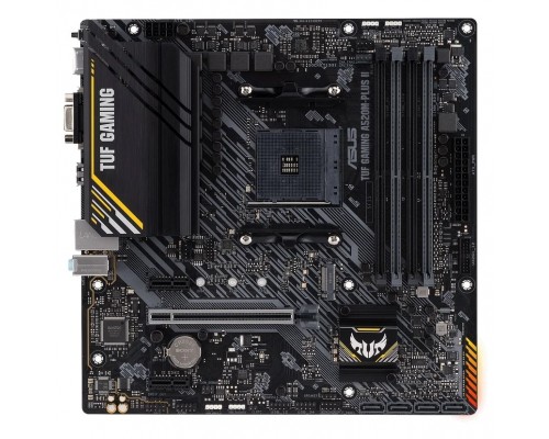 Материнская плата ASUS TUF GAMING A520M-PLUS II, Socket AM4, A520, 4*DDR4, D-Sub+DVI+HDMI, SATA3 + RAID, Audio, Gb LAN, USB 3.2*7, USB 2.0*5, COM*1 header (w/o cable), mATX ; 90MB14Y0-M0EAY0