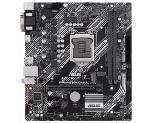 Материнская плата ASUS PRIME PRIME H410M-A/CSM, LGA1200, H410, 2*DDR4, D-Sub + DVI + HDMI, SATA3, Audio, Gb LAN, USB 3.2*4, USB 2.0*6, COM*1 header (w/o cable), mATX ; 90MB13G0-M0EAYC