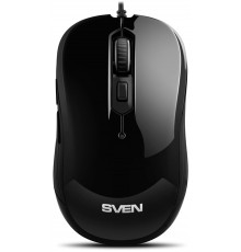 Мышь SVEN RX-520S USB чёрная (бесшумн. клав, 5+1кл. 3200DPI)                                                                                                                                                                                              