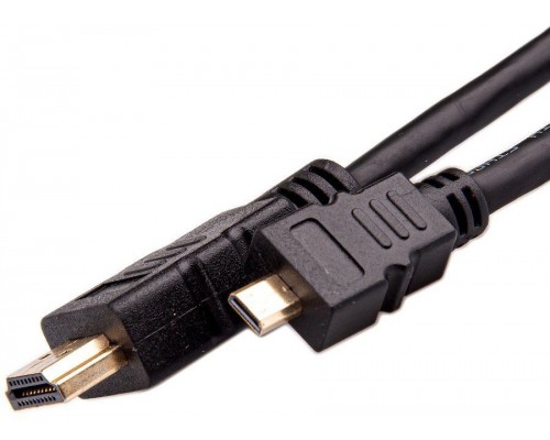 Кабель HDMI-19M --- MicroHDMI-19M ver 2.0+3D/Ethernet,1m Telecom TCG206-1M