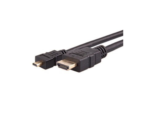 Кабель HDMI-19M --- MicroHDMI-19M ver 2.0+3D/Ethernet,1m Telecom TCG206-1M