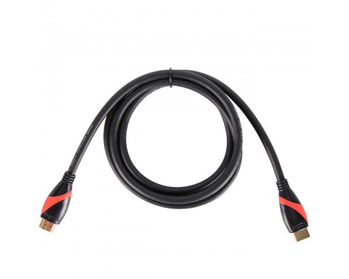 Кабель HDMI 19M/M ver. 2.0 black red, 0.5m VCOM CG525-R-0.5