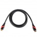 Кабель HDMI 19M/M ver. 2.0 black red, 0.5m VCOM CG525-R-0.5