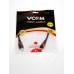 Кабель HDMI 19M/M ver. 2.0 black red, 0.5m VCOM CG525-R-0.5