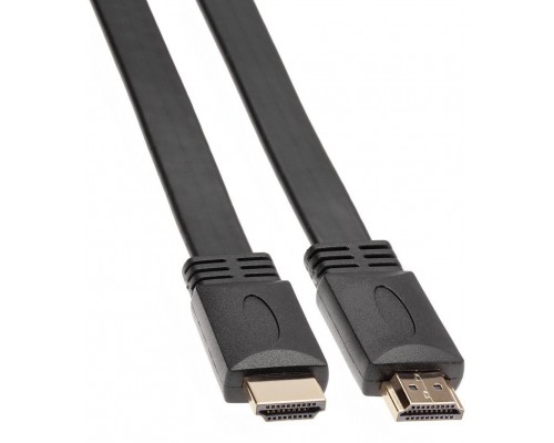 Кабель HDMI 19M/M ,плоский,ver. 2.0, 4K@60 Hz 1m VCOM CG522F-1M