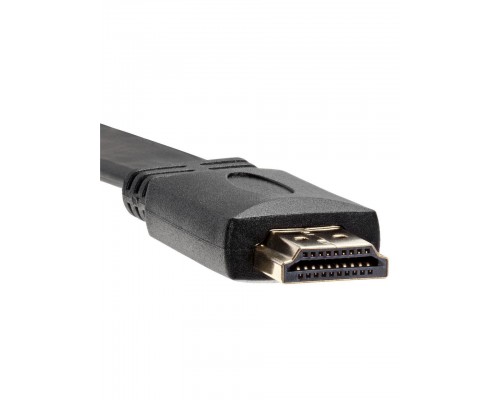 Кабель HDMI 19M/M ,плоский,ver. 2.0, 4K@60 Hz 1m VCOM CG522F-1M