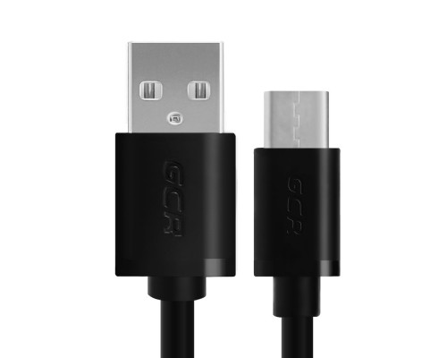 Кабель Greenconnect 0.5m USB 2.0, AM/CM, черный, 28/28 AWG , экран, армированный, морозостойкий, GCR-UC1AM-BB2S-0.5m