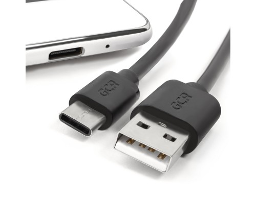 Кабель Greenconnect 0.5m USB 2.0, AM/CM, черный, 28/28 AWG , экран, армированный, морозостойкий, GCR-UC1AM-BB2S-0.5m