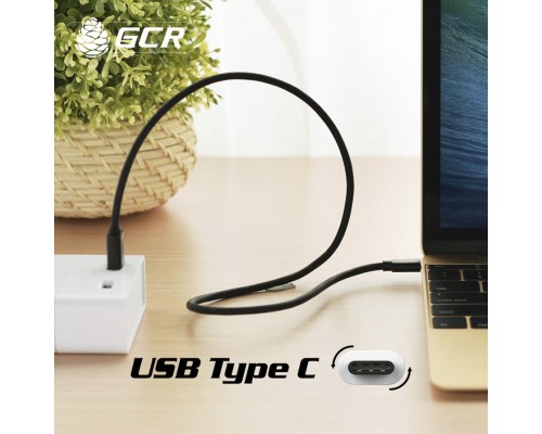 Кабель Greenconnect 0.5m USB 2.0, AM/CM, черный, 28/28 AWG , экран, армированный, морозостойкий, GCR-UC1AM-BB2S-0.5m