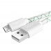 Кабель Greenconnect 2A 1.5m USB 2.0, AM/microB 5pin, бело-зеленый, белые коннекторы, 28/24 AWG, поддержка функции быстрой зарядки, GCR-UA9MCB3-BD-1.5m, морозостойкий.