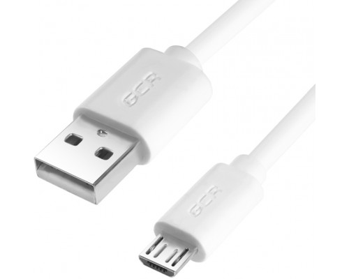 Кабель Greenconnect 1.5m USB 2.0, AM/microB 5pin, белый, 28/28 AWG, экран, GCR-51882