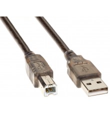 Кабель USB2.0 AM/BM 5m прозрачная изоляция Telecom (VUS6900T-5M)                                                                                                                                                                                          