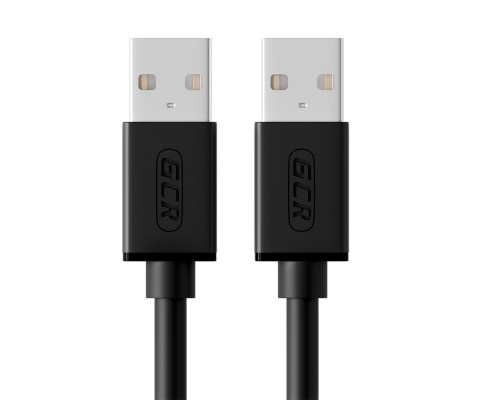 Кабель Greenconnect 2.0m USB 2.0, AM/AM, черный, 28/28 AWG, экран, армированный, морозостойкий, GCR-UM2M-BB2S-2.0m
