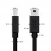 Кабель Greenconnect 1.5m USB 2.0, AM/mini 5P, черный, 28/28 AWG, экран, армированный, морозостойкий, GCR-UM2M5P-BB2S-1.5m