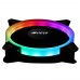 Вентилятор Single ring, RGB fan HIPER HCF1251-03, 120*120*25mm (38.5CFM, 1200RPM, 3+4PIN)