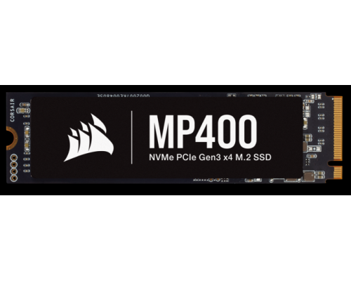 Внутренний NVMe накопитель M.2 2280 1TB Corsair MP400 Client SSD CSSD-F1000GBMP400 PCIe Gen3x4 with NVMe, 3480/1880, IOPS 190/470K, MTBF 1.8M, 3D QLC, 200TBW, 0.11DWPD, Heatsink, RTL