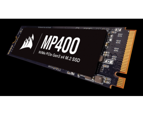 Внутренний NVMe накопитель M.2 2280 1TB Corsair MP400 Client SSD CSSD-F1000GBMP400 PCIe Gen3x4 with NVMe, 3480/1880, IOPS 190/470K, MTBF 1.8M, 3D QLC, 200TBW, 0.11DWPD, Heatsink, RTL