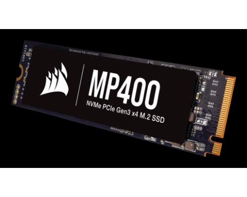 Внутренний NVMe накопитель M.2 2280 1TB Corsair MP400 Client SSD CSSD-F1000GBMP400 PCIe Gen3x4 with NVMe, 3480/1880, IOPS 190/470K, MTBF 1.8M, 3D QLC, 200TBW, 0.11DWPD, Heatsink, RTL