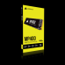 Внутренний NVMe накопитель M.2 2280 1TB Corsair MP400 Client SSD CSSD-F1000GBMP400 PCIe Gen3x4 with NVMe, 3480/1880, IOPS 190/470K, MTBF 1.8M, 3D QLC, 200TBW, 0.11DWPD, Heatsink, RTL