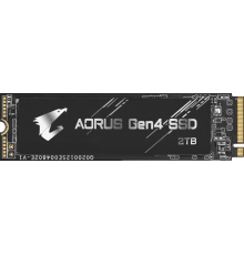 Накопитель SSD GIGABYTE AORUS SSD 2TB, 3D TLC, M.2 (2280), PCIe Gen 4.0 x4, NVMe, R5000/W4400, TBW 3600                                                                                                                                                   