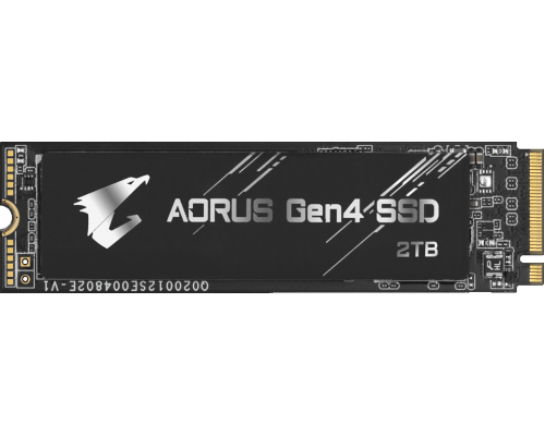 Накопитель SSD GIGABYTE AORUS SSD 2TB, 3D TLC, M.2 (2280), PCIe Gen 4.0 x4, NVMe, R5000/W4400, TBW 3600