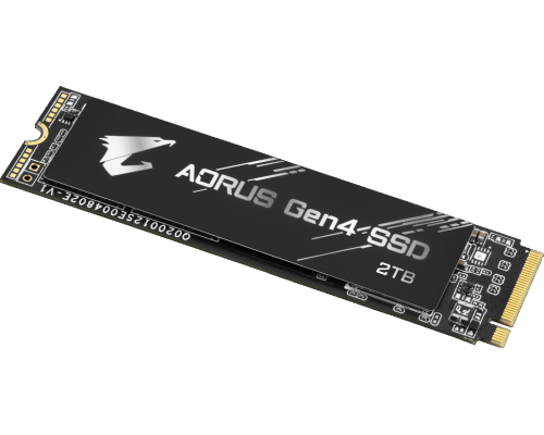 Накопитель SSD GIGABYTE AORUS SSD 2TB, 3D TLC, M.2 (2280), PCIe Gen 4.0 x4, NVMe, R5000/W4400, TBW 3600