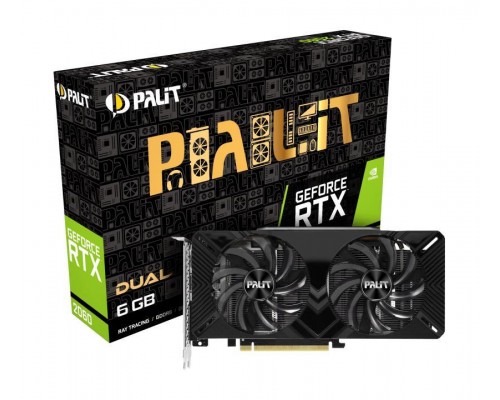 Видеокарта PCIE16 RTX2060 6GB GDDR6 W/O LED RTX2060 DUAL 6G PALIT